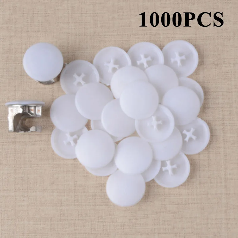 

1000Pcs/Set 3 In 1 Connector Decorative Plastic Screw Cap Furniture Fastener Screw Covers Bolts Head Diy Decor Kit