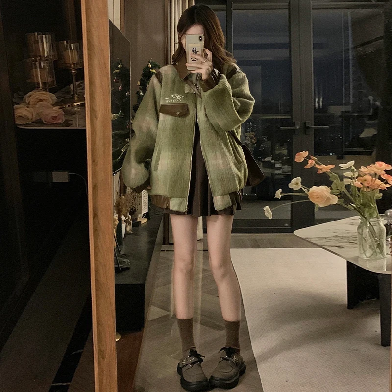 American Retro Jacket Young Adult 2025 Spring and Autumn New Arrival Junior High School Students Fancy Fashionable All-Matchi... |