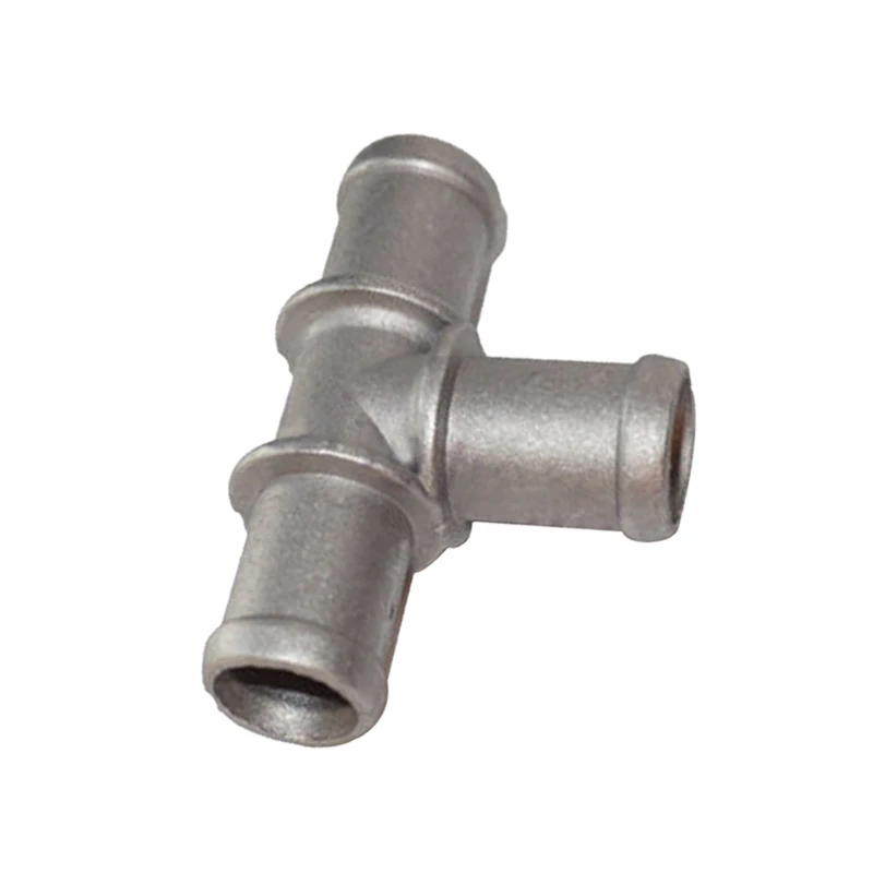 

3/4 дюйма x 3/4 дюйма x 3/4 дюйма, серебристый тройник из алюминиевого сплава, охлаждающий нагреватель, Соединительный адаптер, подходит для автомобиля