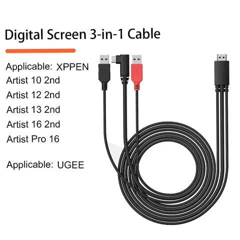 HavaPen Кабель 3-в-1 для графического планшета