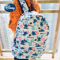 disney stitch 2022 new womens backpack luxury brand fashion student school bag waterproof lightweight leisure travel backpack
