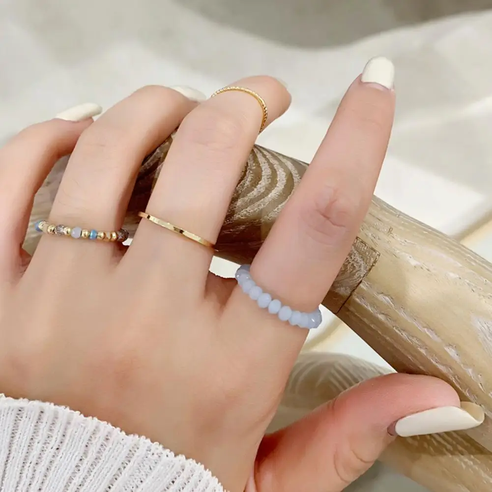 

Popular Ladies Rings Stretch Rope Female Knuckle Rings Party Rings 4Pcs/Set