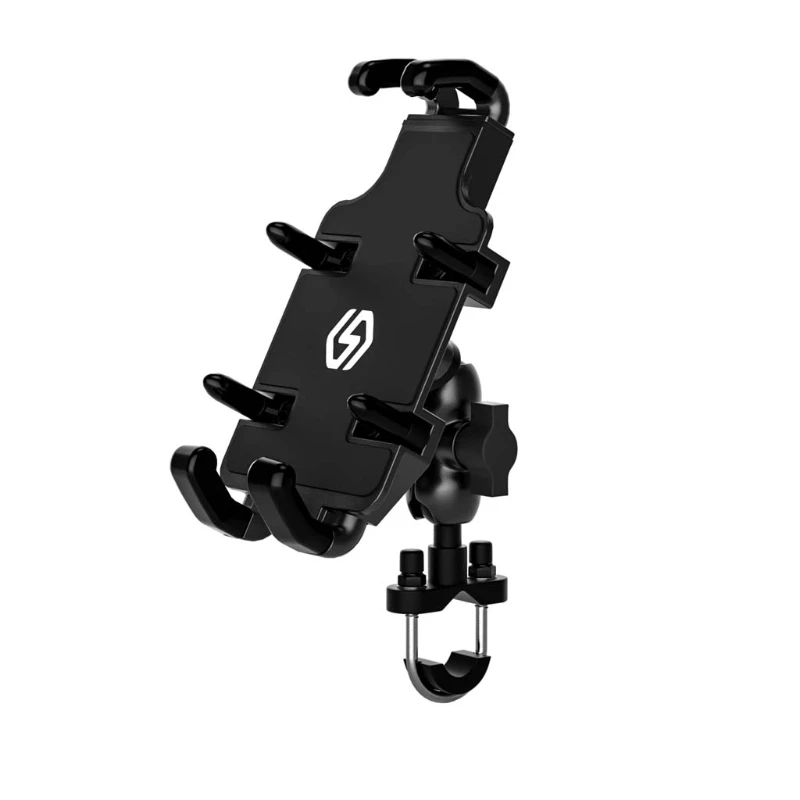 

2021 New Universal Metal Motorcycle Scooter Mobile Phone Mount Stand Holder Bike Cradle for 4.7-6.8" Cellphone Smartphone GPS