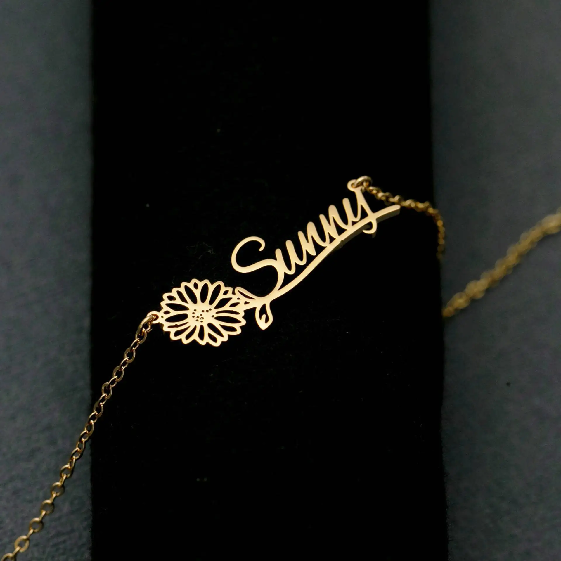 Ожерелье на заказ сделай сам частная буква подвеска из нержавеющей стали декабрь