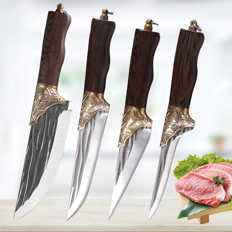 

Forging Boning Knife Household Chef Knife Kitchen Knife Slicing Knife Split Knife Outdoor Camping Knife with Knife Cover