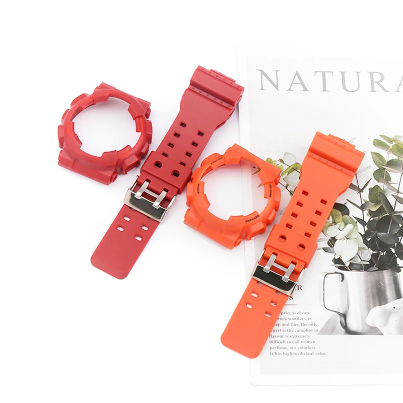Resin strap watch case Set for Casio G-SHOCK GA-100 GA-120 140 Men's and women's strap watch accessories