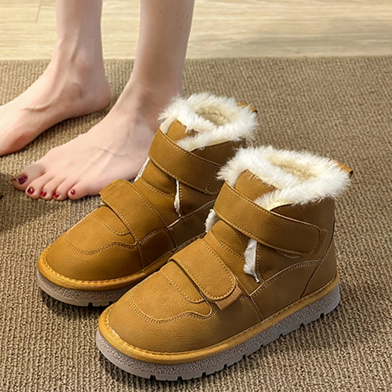 

Winter New Ankle Platform Short Plush Snow Boots 2023 Warm Goth Non-slip Comfort Chelsea Botas Gladiator Designer Fashion Shoes