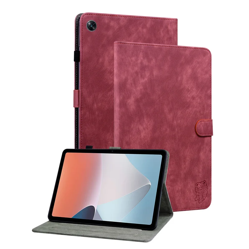 

Модный милый чехол-бумажник из искусственной кожи с тигром для Oppo Pad Air