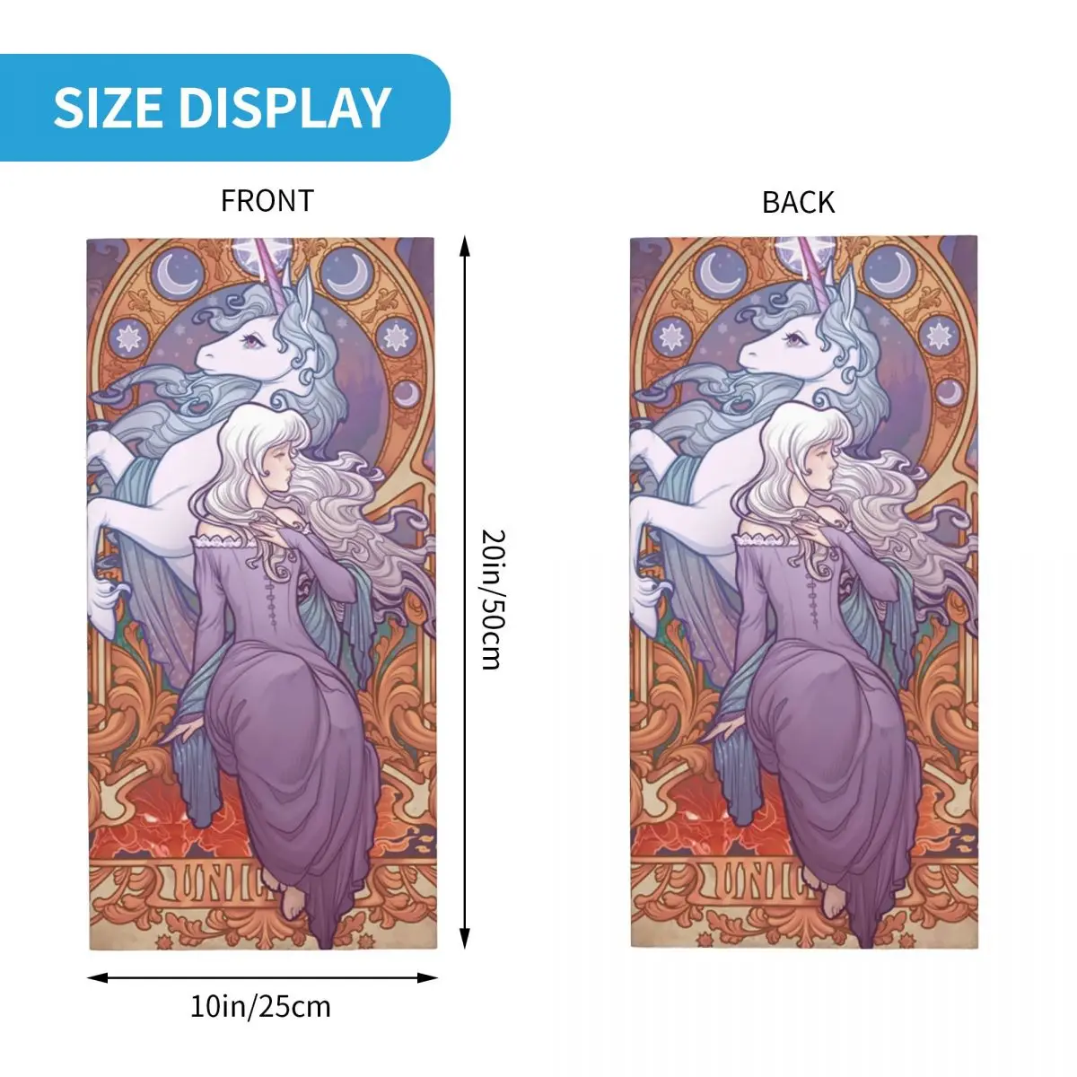 Повязка на шею Единорог для женщин и мужчин