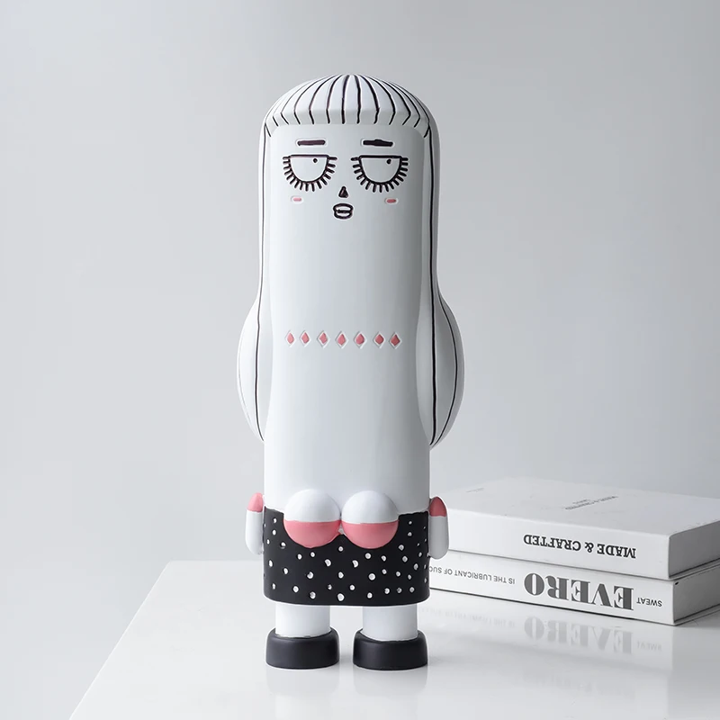 

Современная мультяшная абстрактная кукла, декоративная модель для детской комнаты, гостиной, телевизора, кабинета, креативное современное ...