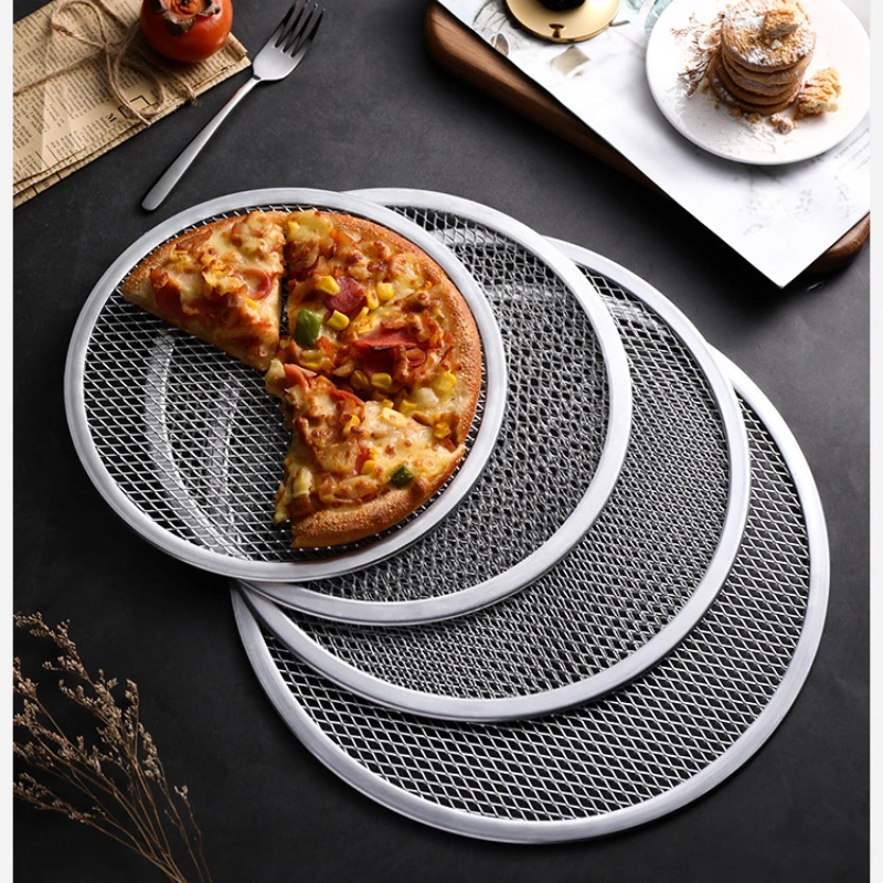 8/10/14 дюймов круглый противень для выпечки пиццы металлическая алюминиевая сетка