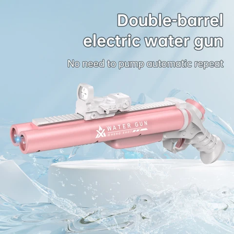 Электрический водяной пистолет, автоматический игрушечный пистолет для стрельбы, для пляжа, для детей, мальчиков и девочек, для взрослых, на лето