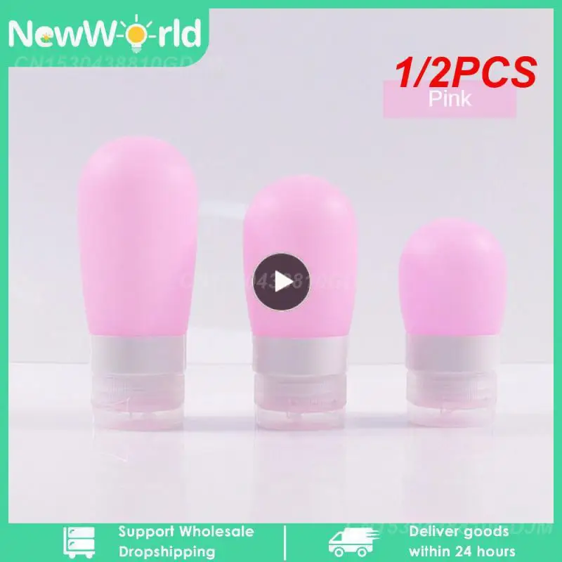 

1/2PCS Promotions Wholesale Silicone Refillable Bottles Portable Containers Mini Traveler Perfume Bottles For Lotion Shampoo