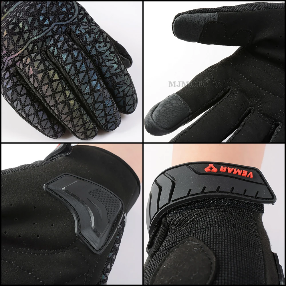 MOTOCENTRIC Мотоциклетные перчатки VEMAR Яркие и красочные летние защитные велосипедные