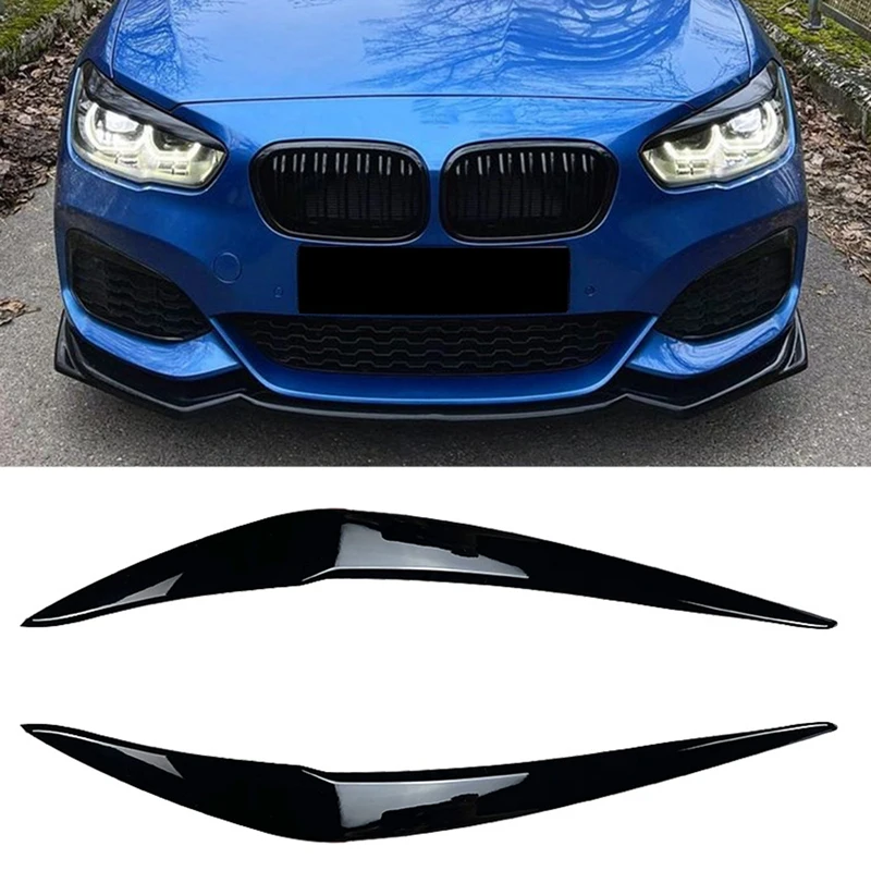 

Для-BMW 1 серия F20 Late 118I 120I 2015-2019 накладка на переднюю фару, Полоска, наклейка для бровей