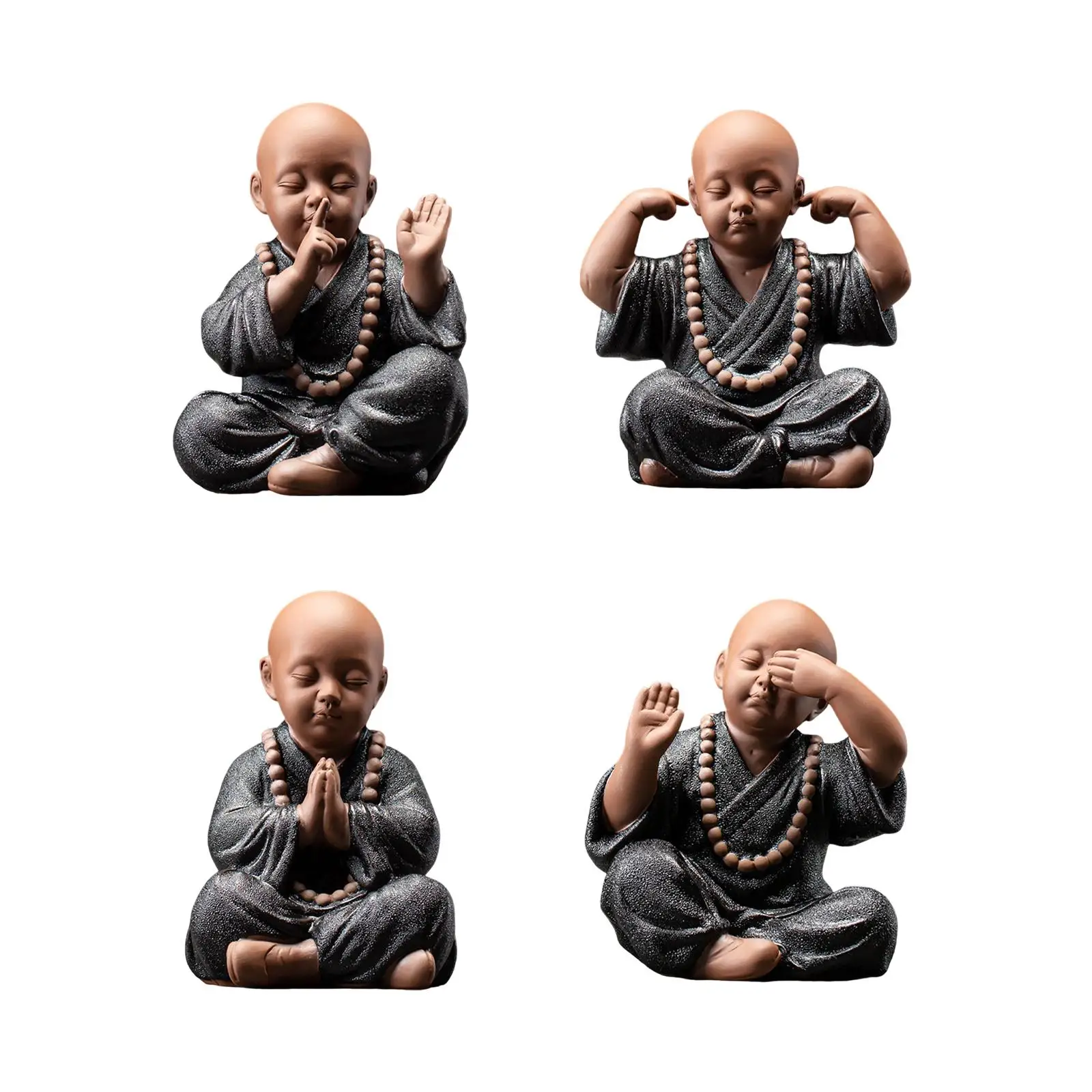 

Little Monk Ornaments Handicraft Monk Sculpture for Room Decoration