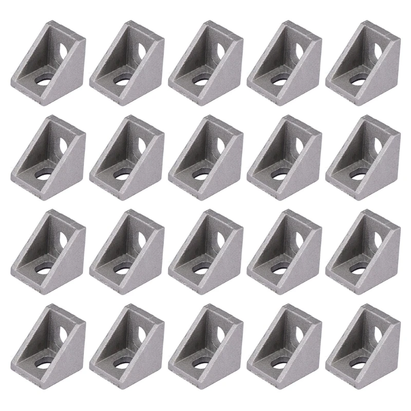 

20PCS 2020 Corner Bracket Aluminum Extrusion Corner Bracket Right Angle