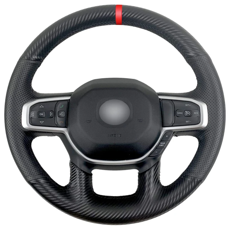 

Чехол на руль для Dodge RAM 1500 2019-2023, из углеродного волокна