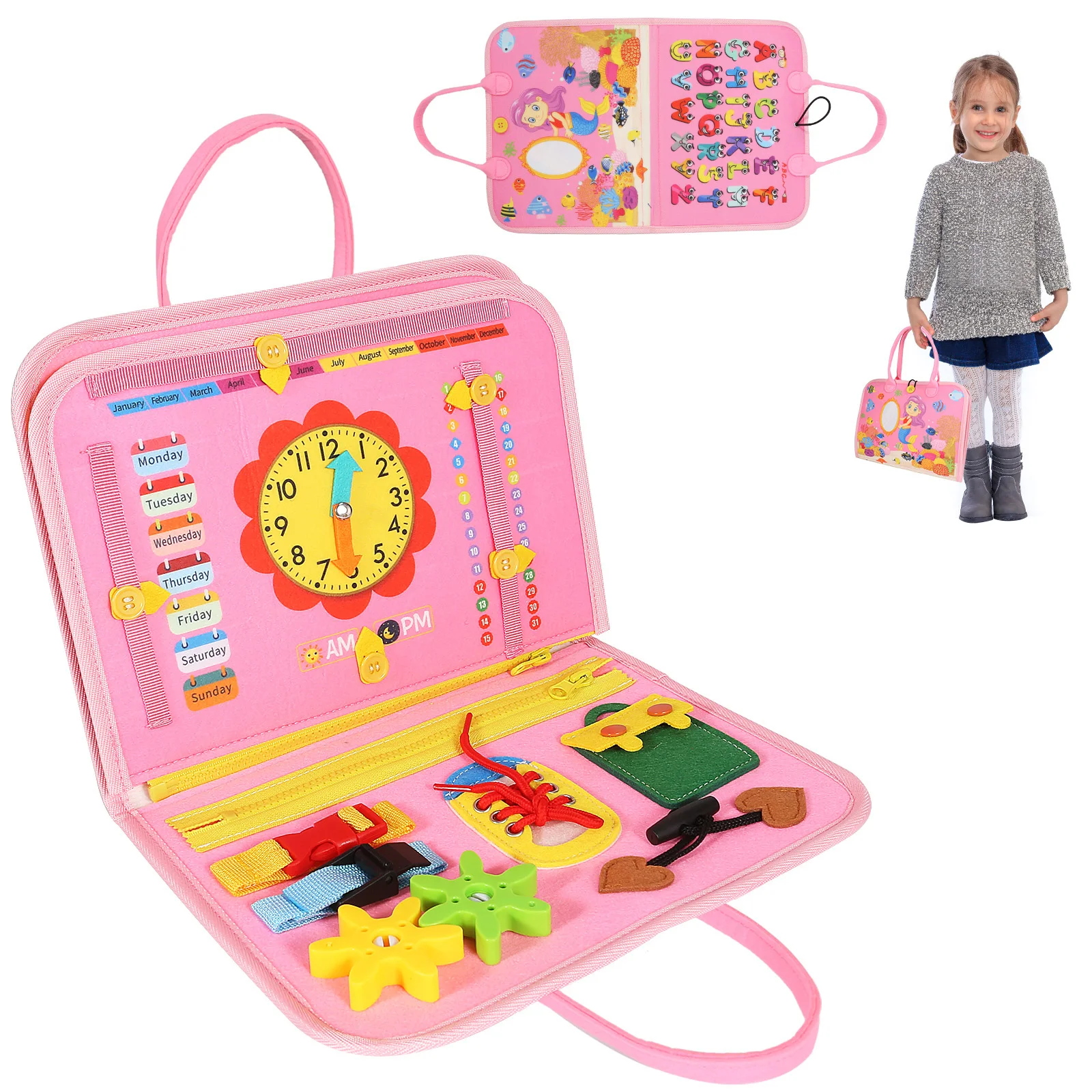 

Доска Монтессори развивающая для детей дошкольного возраста