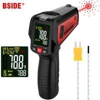 digital infrared thermometer bside btm11 ir lcd color screen temperature meter 50580 non contact laser thermometers pyrometer