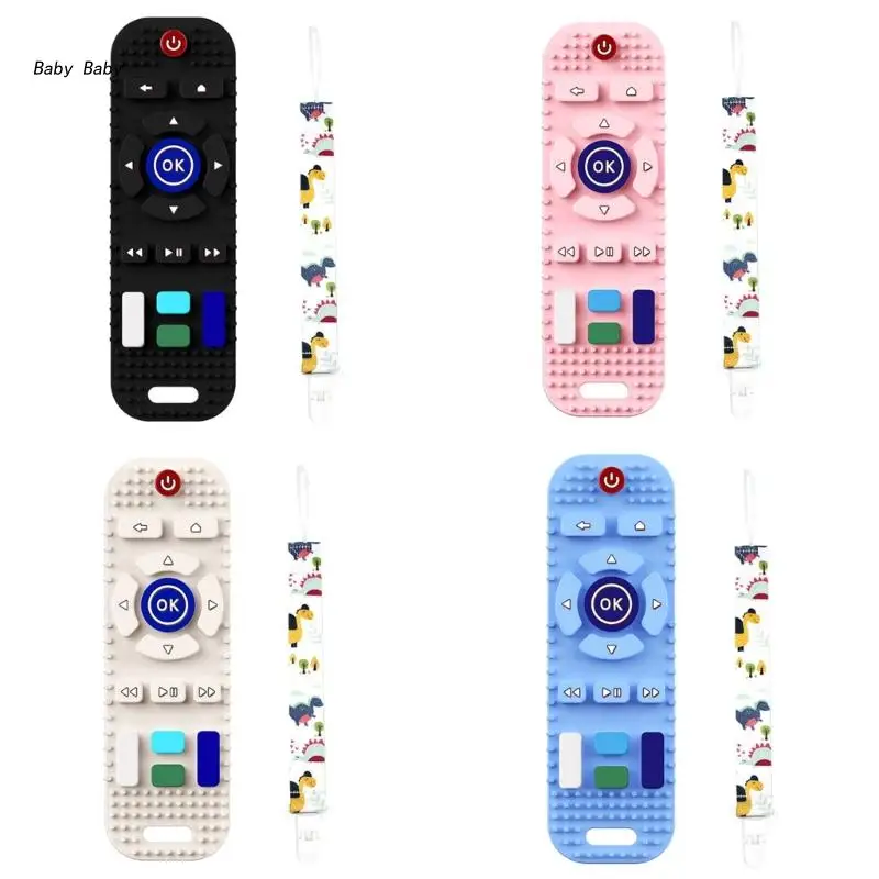 

Q81A Soft Silicone Teething Toy for Toddlers Teething Toy for Babies 6-12 Months Boys Girls Baby Molar Teether Chew Toy Gift