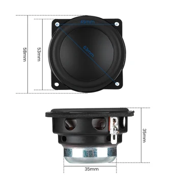 AIYIMA 2Pcs 2 Inch Mini Audio Portable Speakers 4Ohm 20W Full Range Speaker DIY Home Theater Bluetooth-compatible Loudspeaker 3