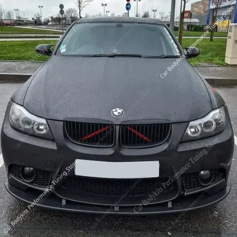 Для BMW E90 E91 E92 E93 M3 2 шт. передний бампер сплиттер губ 3 серии 320i 320d 330i модификация M3 спойлер диффузор 2008-2012 тюнинг
