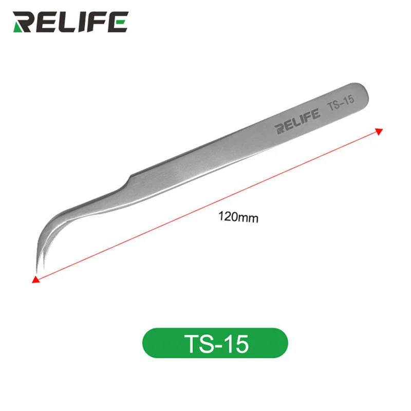 

RELIFE TS-11 TS-15 Антистатические Зажимы Высокой Твердости Для Ремонта Процессоров Телефонов Ручные Инструменты Прямые И Изо...