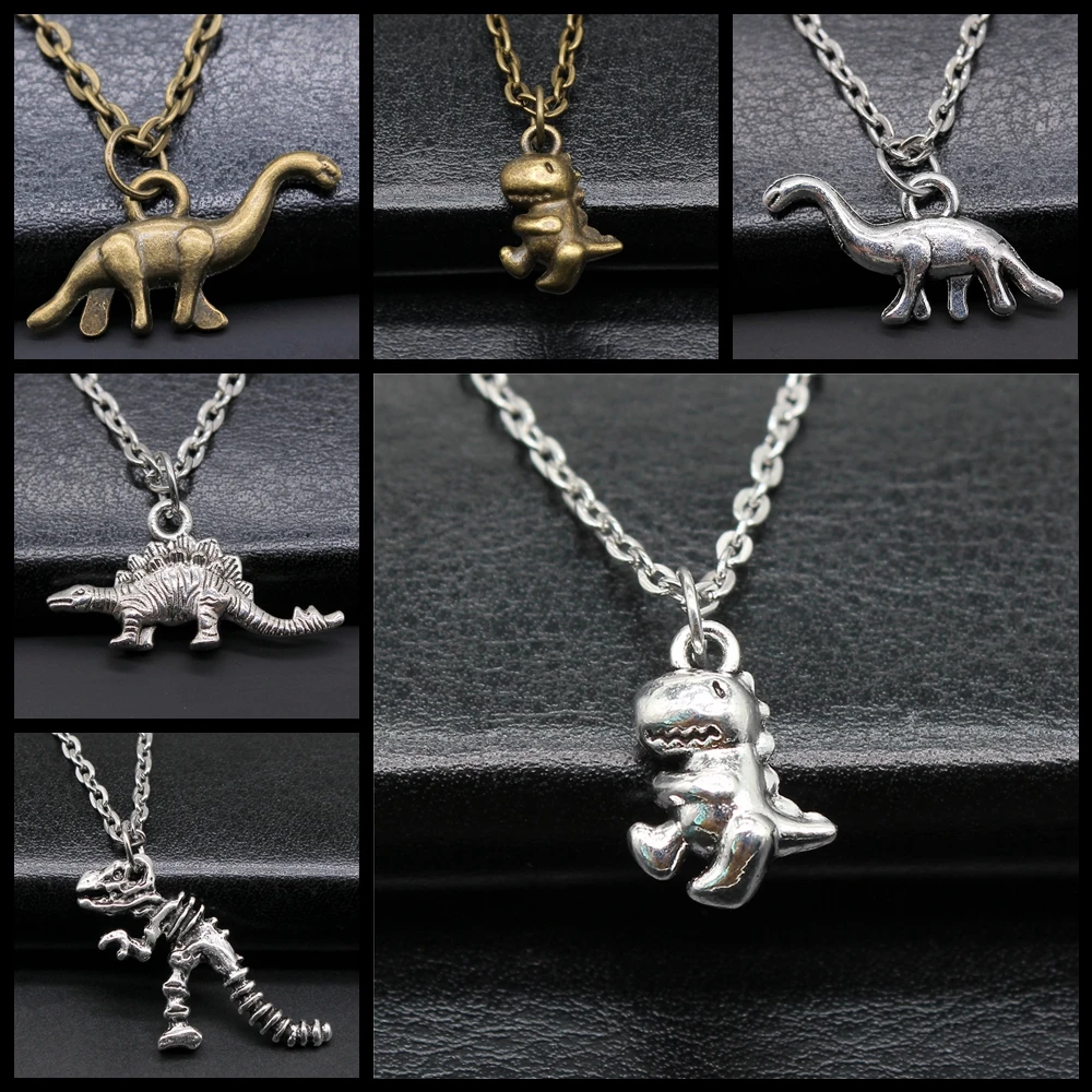 Creativity Retro Exquisite Fashion Jewelry Accessories Gift Vegetarian Dinosaurs Skeleton Pendant Necklace Jewelry