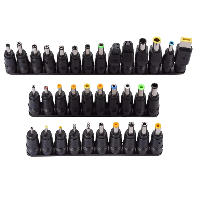 34PCS Universal 5.5mmx2.1mm DC AC Power Adapter Tips Connector Kits for Lenovo Thinkpad Laptop Power Supply Plug Jack Sets