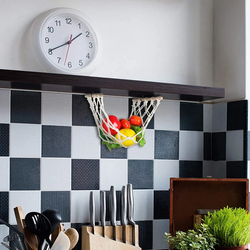 Гамак с фруктами макраме под шкафом — замена фруктовой чаши сетка для держателя