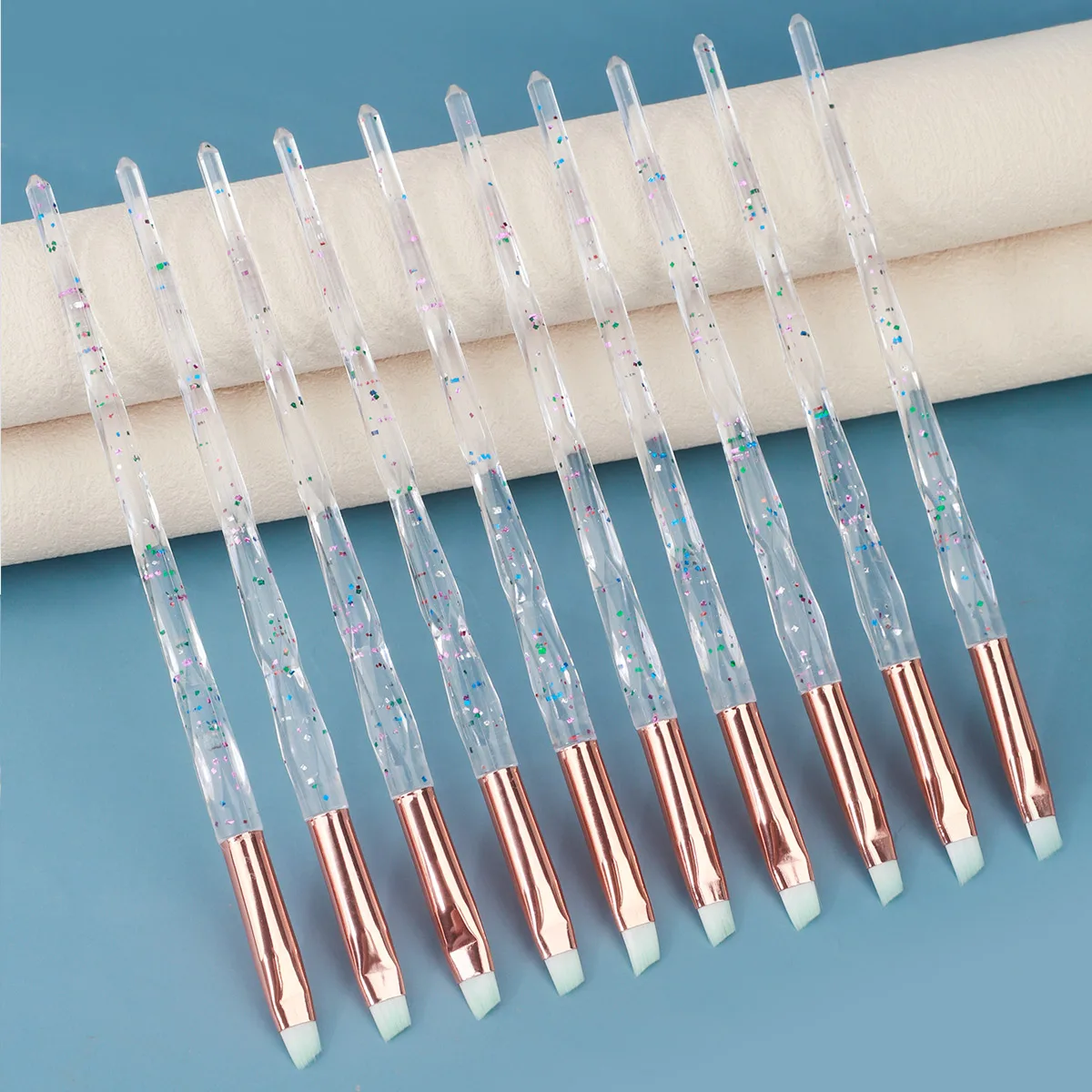 1/5/10 шт. алмазная прозрачная диагональная кисть для бровей подводки глаз макияжа