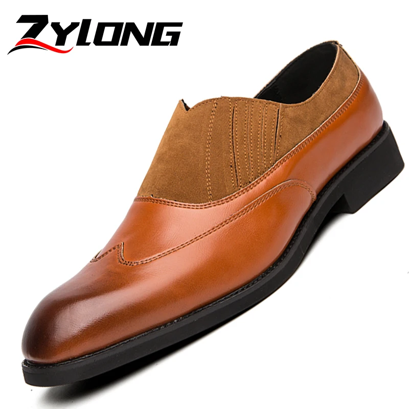 Italian Leather Shoes Men Oxfords 
