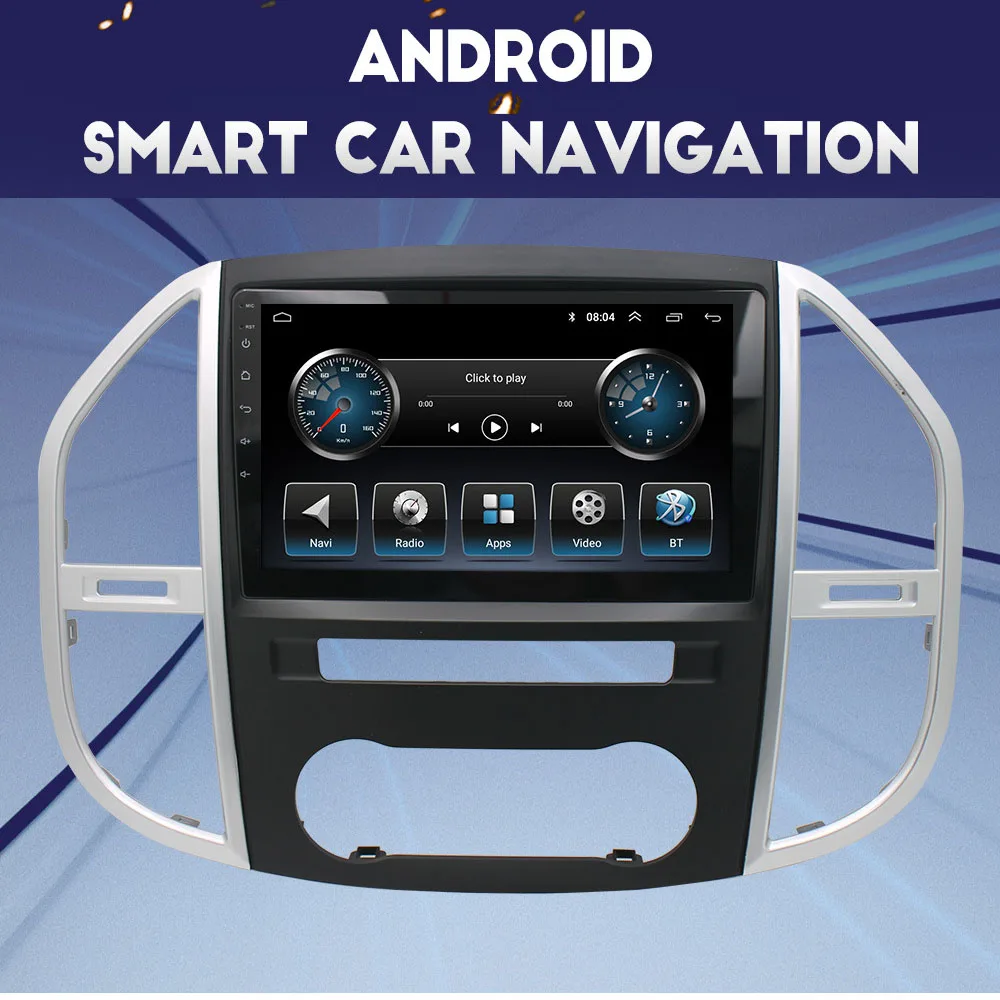 С беспроводной Bluetooth Carpaly GPS Android Автомобильный радиоприемник Навигация + HD Камера