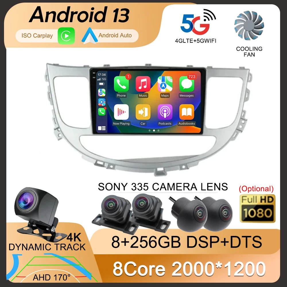 

Android 13 Car Radio For Hyundai Rohens Genesis 2008 - 2013 Multimedia Video Player 4G WIFI GPS Navigation Auto Carplay QLED DSP