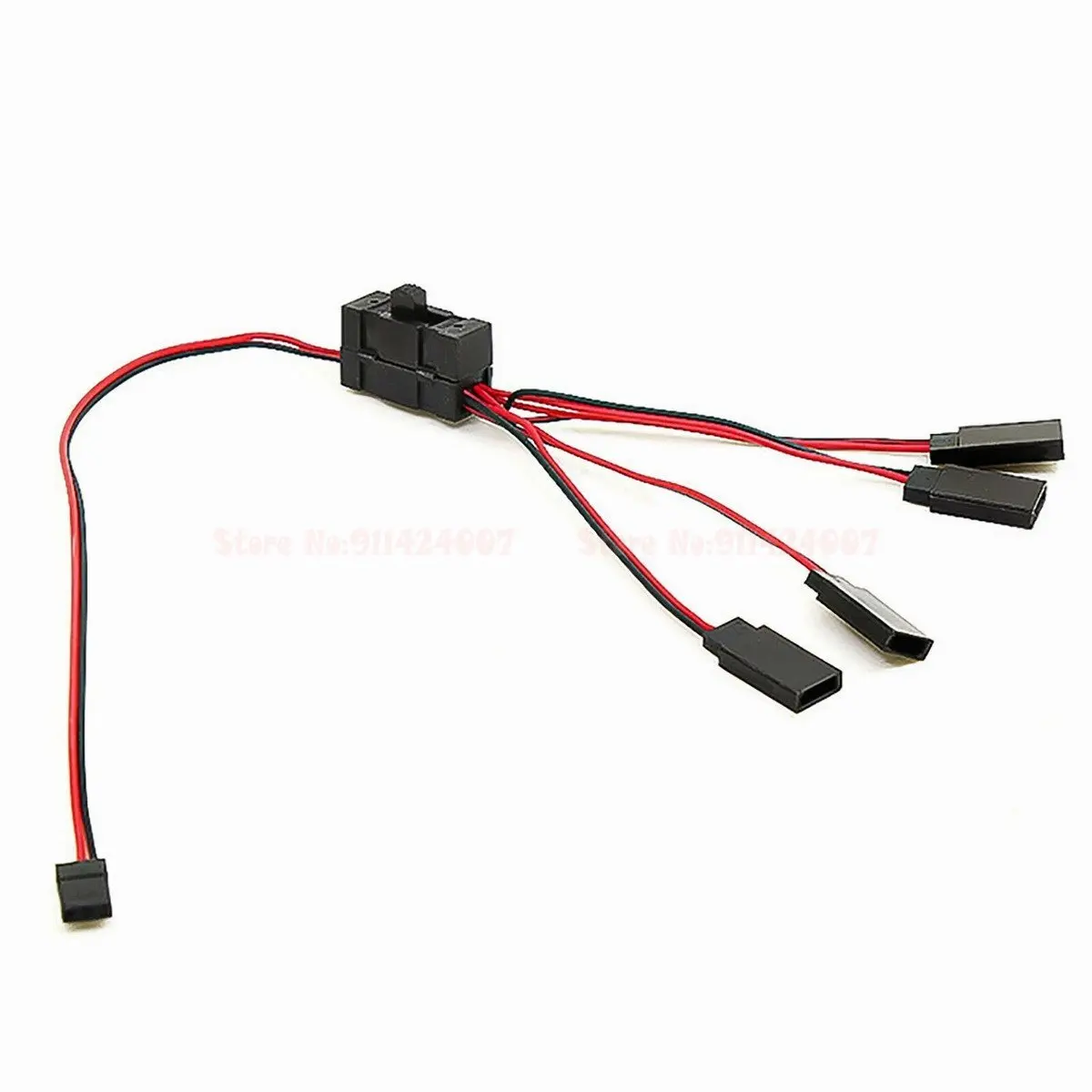 

4-way LED Light Split on/off Switch Y Cable Wire Splitter for TRX-4 SCX10 RC Car