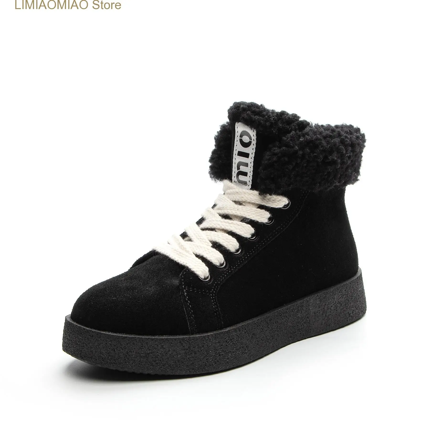 

Новые женские зимние меховые ботинки, раздельные кожаные однотонные ботинки, женская обувь, женские ботильоны для женщин