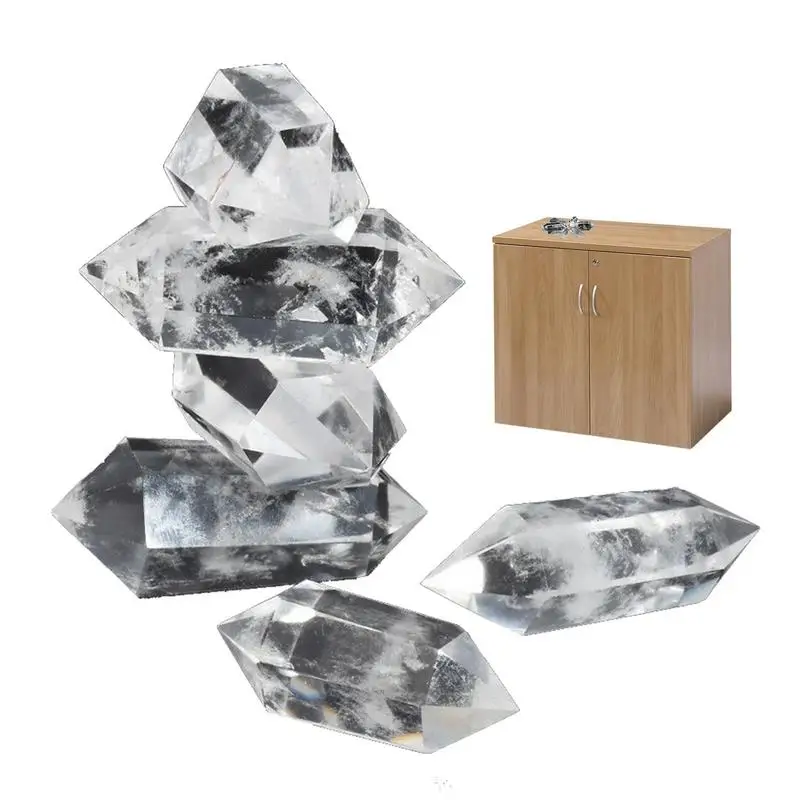 

Natural White Fluorite Crystal Quartz Crystal Stone Point Healing Hexagonal Wand Stone 5060mm