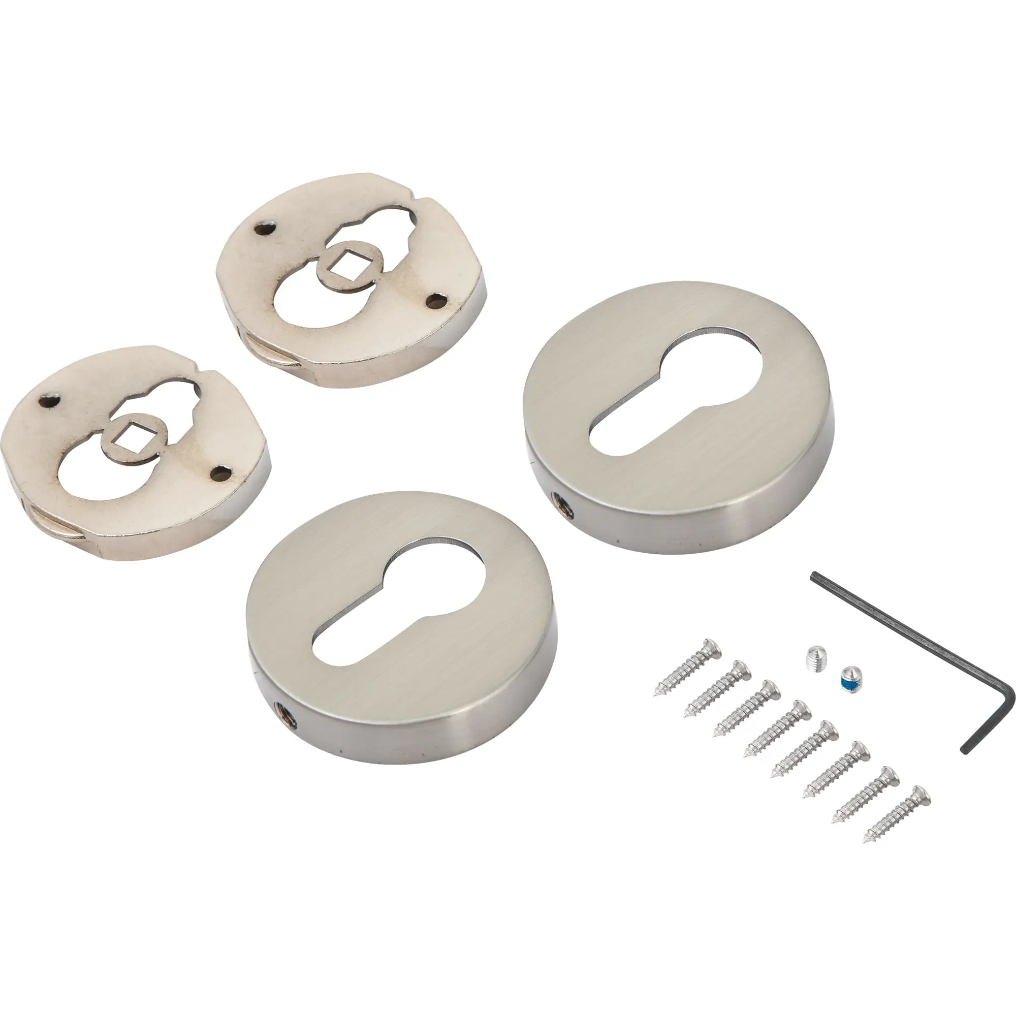 Накладка под цилиндр Armadillo ET URB ЦАМ цвет матовый никель | Дверные ручки