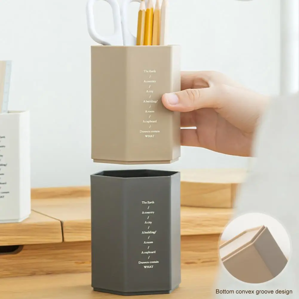

Impact Resistant Anti-scratch Simple Style Pencil Holder for Student