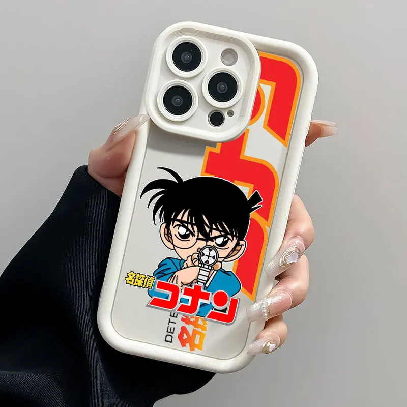 Мягкий силиконовый чехол для телефона с изображением аниме Детектив Конан