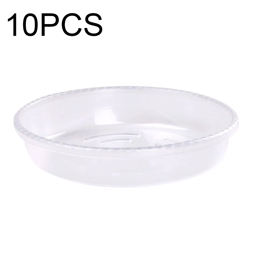 

10pcs Holder Reusable Flower Pot Drip Tray Clear Round Garden Indoor Outdoor Surface Protection Succulent Home Plant Saucer