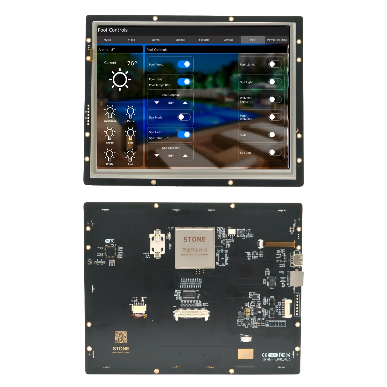 

ЖК-дисплей 10,4 дюйма x 60 0 с сенсорным экраном, ЖК-модуль TFT с последовательным интерфейсом