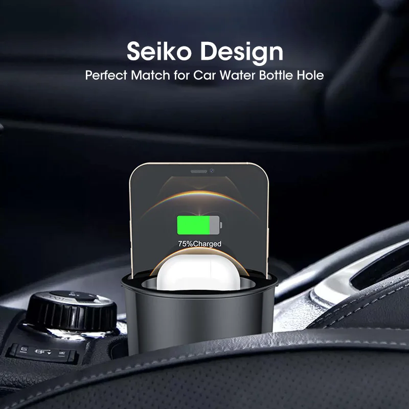 15w car wireless charging cup 4 ni 1 car charger holder for samsung s212010 apple iphone1213 portable phone car fast chargers free global shipping