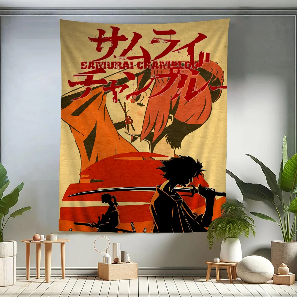 

Самурайский хамплоо аниме гобелен полиэстер/хлопок