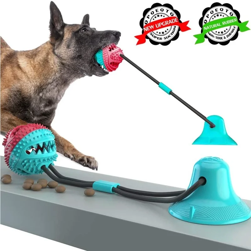 

Dog Toys New Suction Cup Dog Toy Molars Food Leakage Device Chew Resistant Dog Toy
