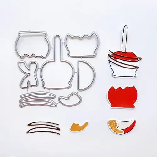Forest MetalFestive Fall Sentiments Деревья Листья Гоблин Grins Домашние животные Шеврон Шуфле