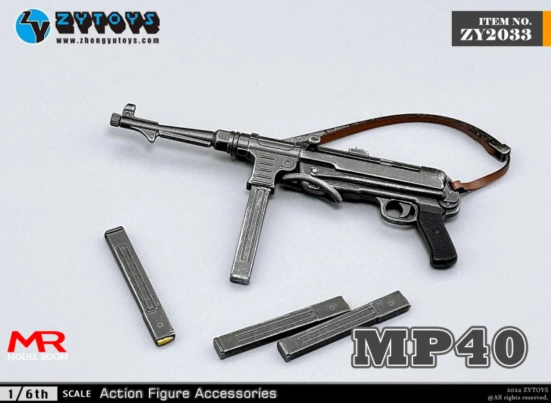Фото ZYTOYS ZY2033 масштаб 1/6 MP40 модель пистолета-пулемета 11 см пластиковое солдатское оружие игрушка подходит для 12 дюймов мужской женский экшн-фигурки тела куклы №2