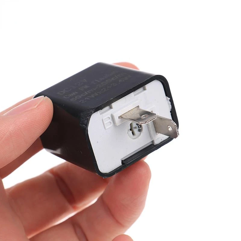 

2 Pin Adjustable Frequency LED Flasher Relay Turn Signal Blinker Indicator For Motorcycle Motorbike Accessories