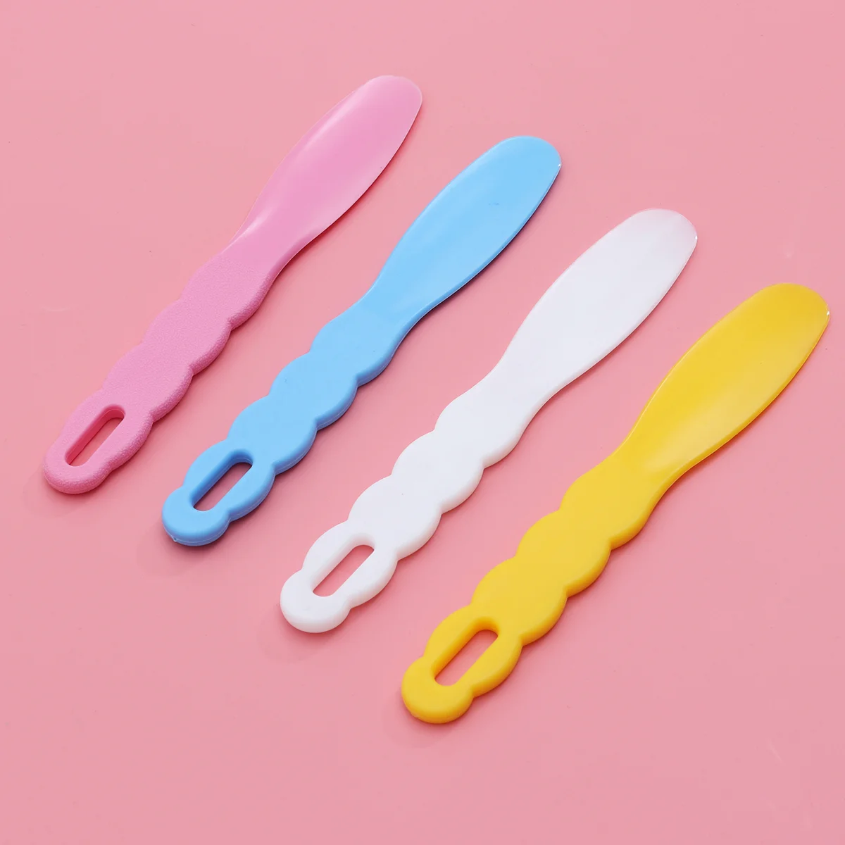 

Nontoxic 4pcs Heat-resistant Professional Assorted Alginate Spatula Applicator Mixing Spatula Plaster Spoon